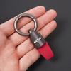 JRIH3 Suede Metal Key Chain Fashion Keychain Key Ring Holder For Kia Morning Picanto Rio Sorento XCeed Soul Cerato Venga Cadenza K9 S
