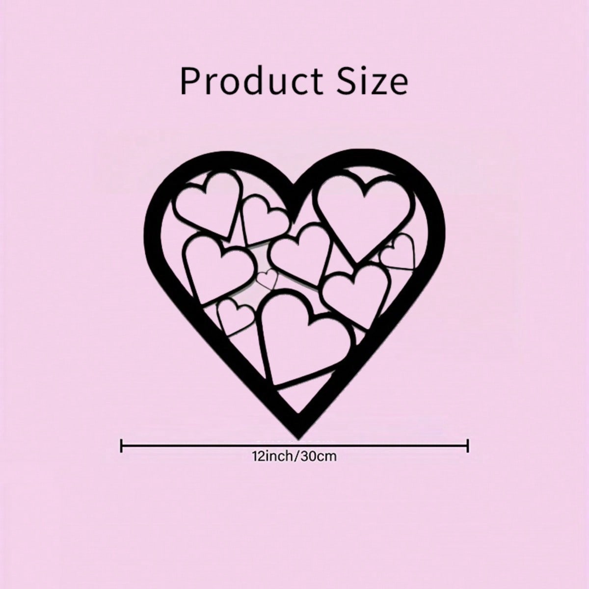 

Modern Heart Shaped Metal Wall Decor Wedding Anniversary Mother s Day Gift Home Art