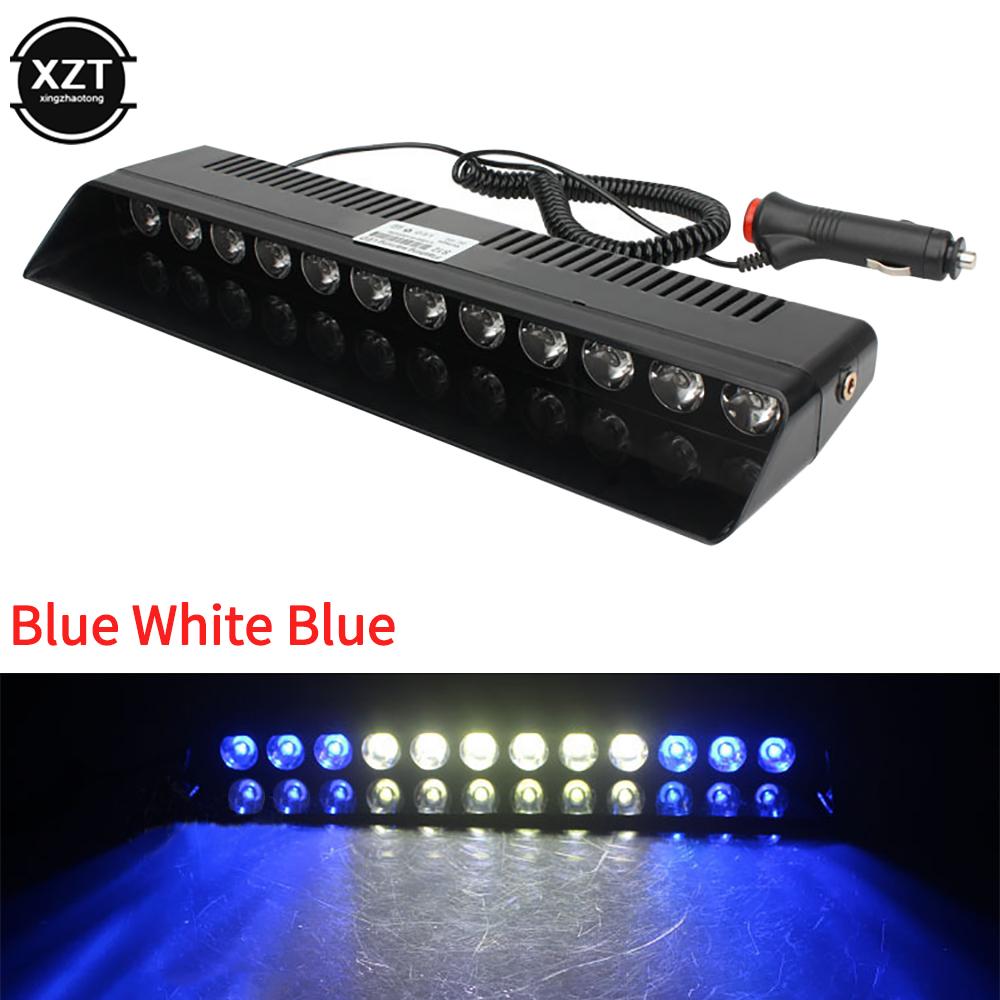 

Автомобільна світлодіодна проблискова лампа 12 світлодіодів, червона/синя/жовта/жовта/біла, поліцейська світлодіодна мигалка, аварійне попереджувальне світло для автомобіля 12 В 12 Вт