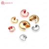 3.2MM 4MM 5MM 6MM 18K Gold Color Brass Opening Beads Station Beads Clasps Beads Jewelry Making Supplies Diy Findings Accessories