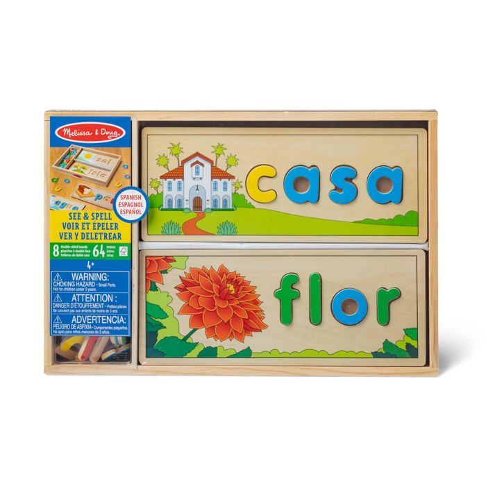 Jouet éducatif - Melissa &amp; Doug - 31811 - Puzzle en bois - Apprentissage des langues - 4 à 7 ans