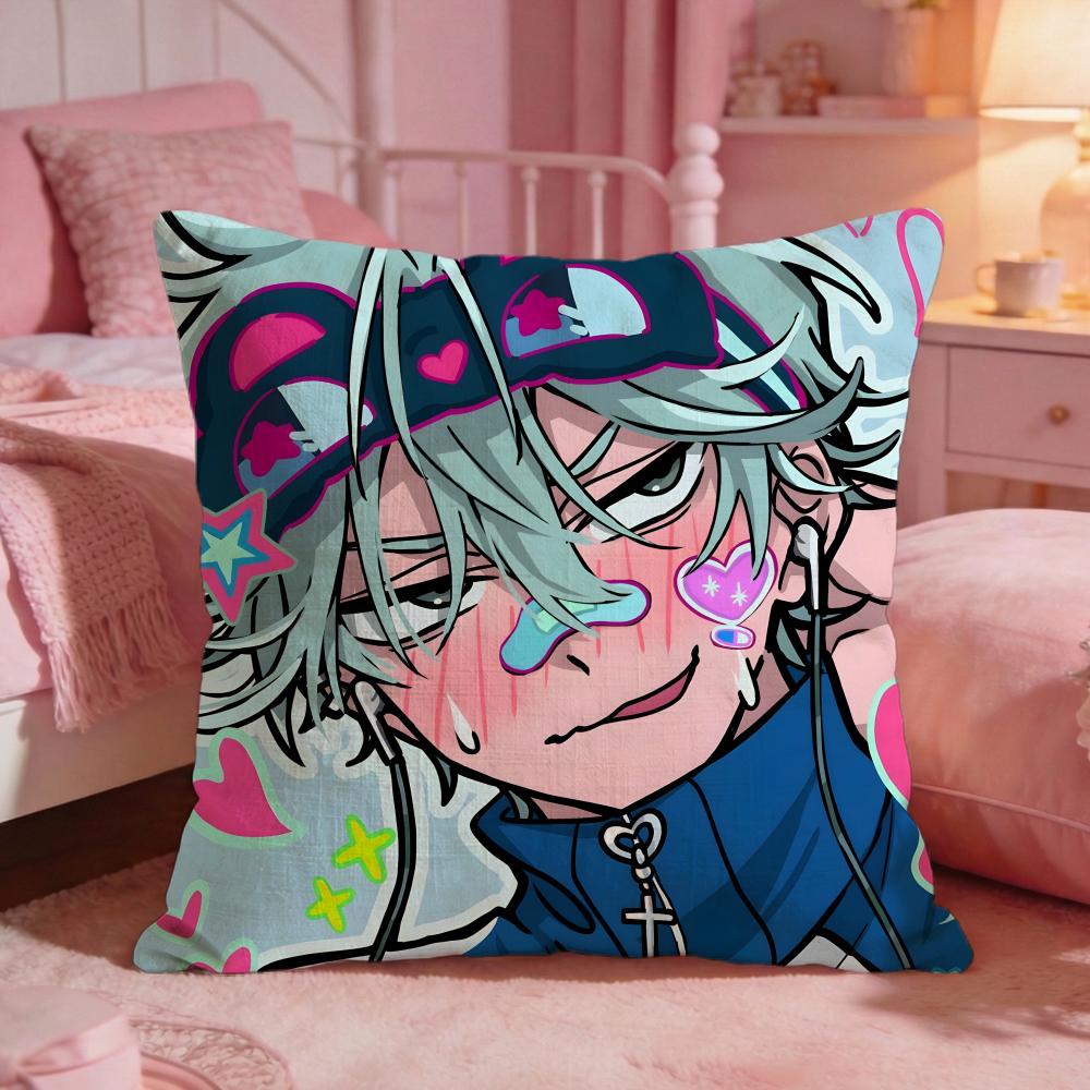 aAlien Stage anime Cushion Cover Premium Comfort Reversible Pillow Cove Two in One Design for Any Room Car Interior