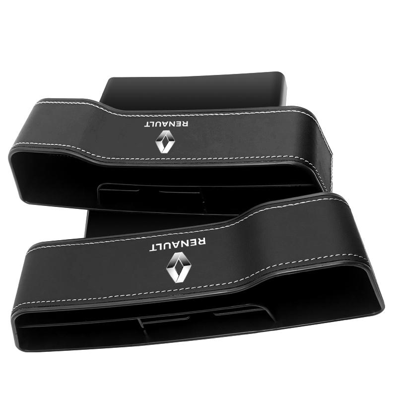 2Pcs Multifunction Car Seat Organizer Seat Crevice Storage Box For Renault Dacia Megane 3 2 4 CC Clio 4 Koleos Clio Laguna 2 3 Duster Logan