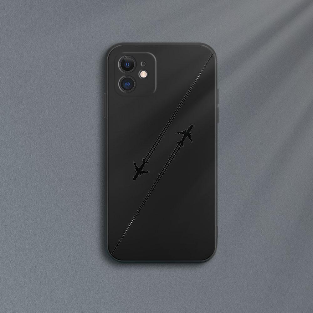 Travel-nspired Airplane Route Design Phone Case For iPhone 15 Pro Max 14 13 12 11 16 XS X XR 7 8 Plus SE Shockproof Soft Cover