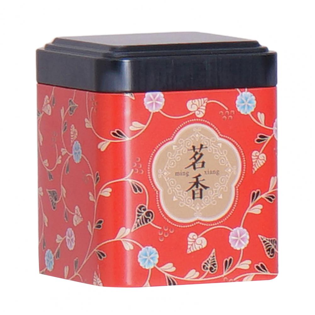 Tea Can Moisture-proof Portable Metal Wide Application Tea Storage Box for Home Multi-function Tea Containers for Living Room