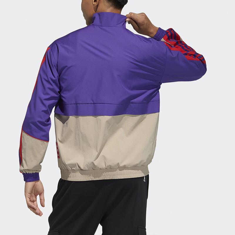 Adidas CNY Series Stand-Up Collar Sports Jacket Men Jackets Academy-Purple GP1824