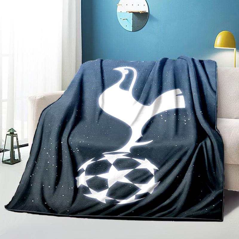 Tottenham Crest Design Printed Throws Blanket Soft Flannel Blankets for Couch Bed Gifts for Men Women Picnic blanket Christmas gifts