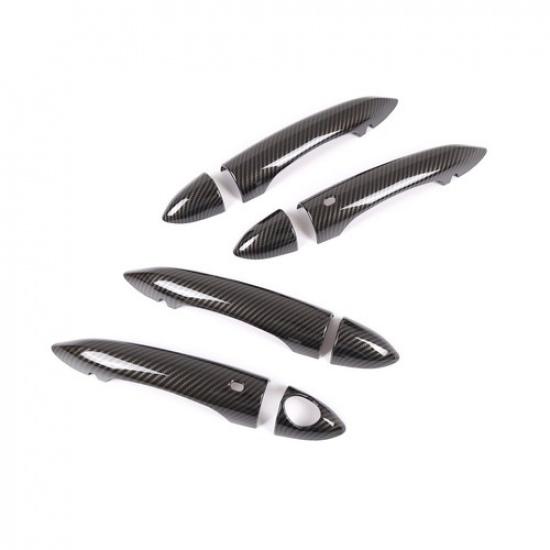 4pc Car Exterior Door Handle Decor Cover Trim For Alfa Romeo Giulia 2017-