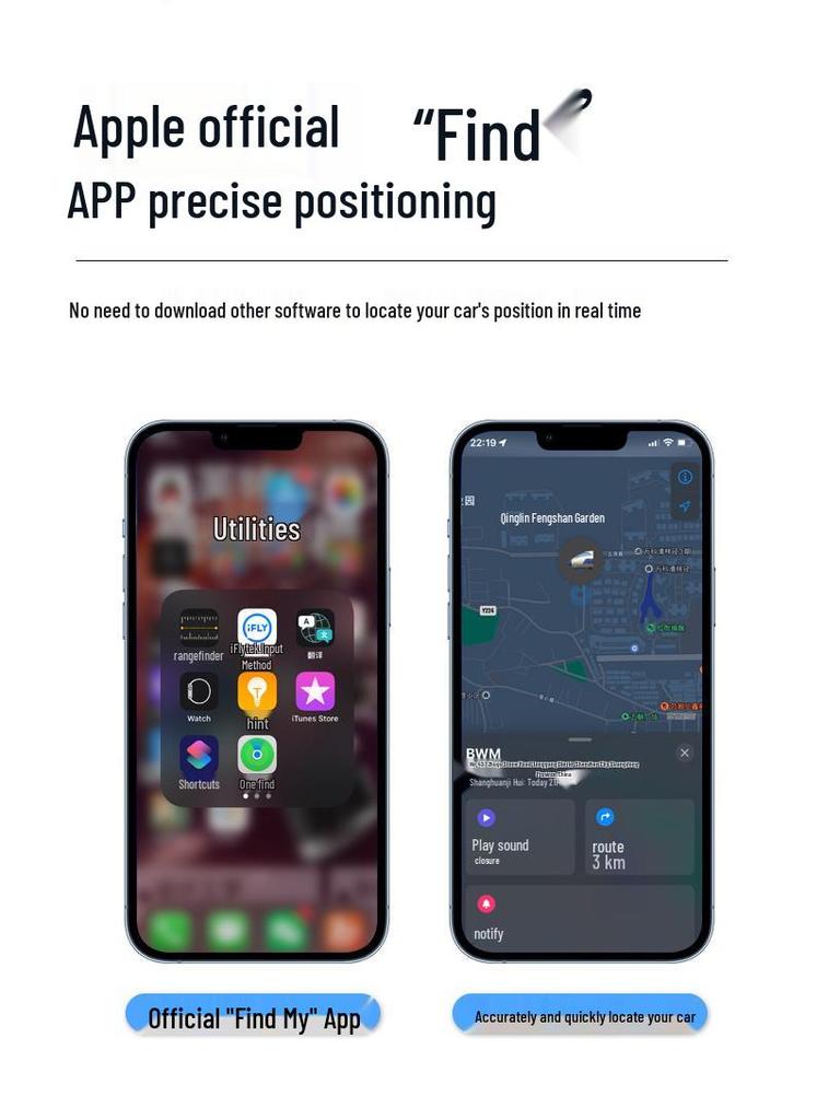 FindMy Wireless OBD Locator: Apple-Compatible, In-Car, Installation-Free, Smart Anti-Loss Device