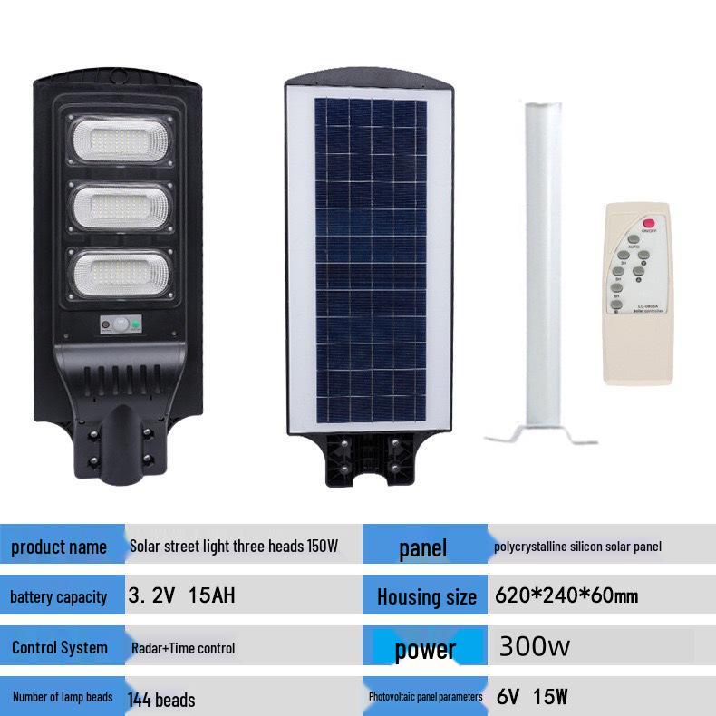 Solar Outdoor Courtyard and Street Flood Light with Motion Sensor