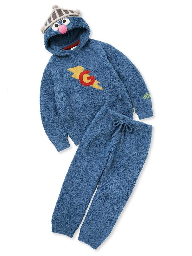 gelato pique Exclusive HOMME Super Glover Pullover Hoodie Long Pants Set PHNT235931 Blue Medium E-commerce [SESAME STREET] & Men's