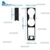 Real Soft Carbon Fiber Sticker For Seat Ibiza 6F 2018      2024 2025 LHD RHD Car Cup Holder Frame Interior