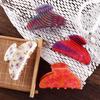 Colorful Hair Claw Clip Acrylic Acrylic Shark Clip Gifts Flower Hair Claw  Back Of Head