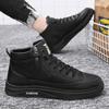 Fashion Men Boots 2024 New High Top Leather Casual Shoes Fashion Versatile Shoes Flat Ankle Boots Business Outdoor Shoes For Man Sneaker