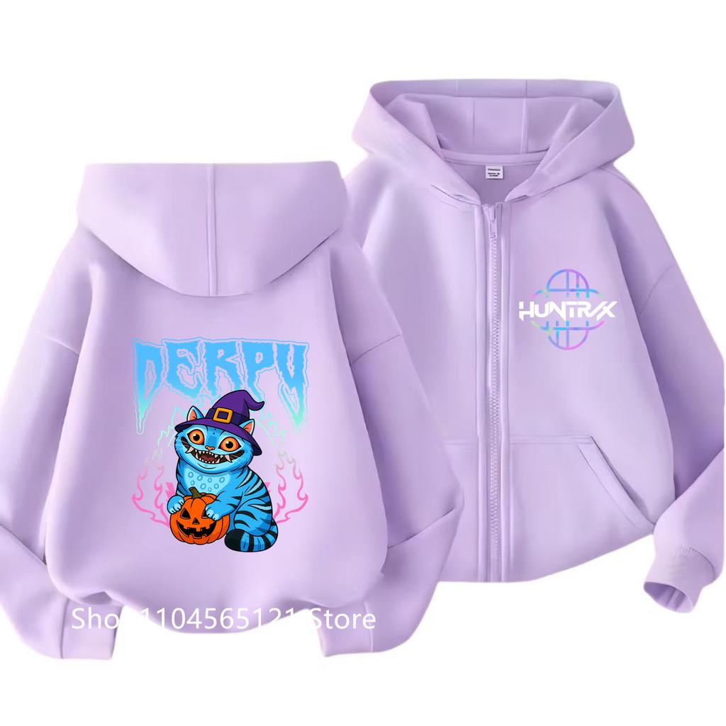Zip Up Sweatshirts Kpop Demon Hunters Hoodie Children Clothes Kid Girls Boys Sweatshirt Sajaboys Zipper Hoody Baby Casual Tops