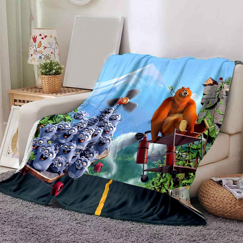 1pc Sprunki Characters Throw Blanket Soft & Cozy Blanket for Home Decor, Couch Cover, Travel .B005 80x120cm