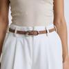 Women’s Lightweight PU Leather Waist Belt Slim Adjustable Strap Elegant Wardrobe For Formal Casual Outfits