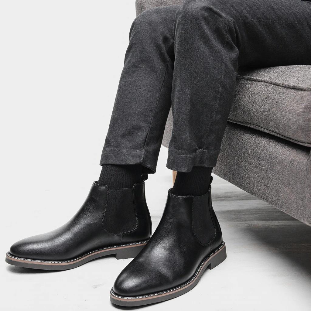 Men Boots Brand Retro Comfortable Casual Fashion 2026 Chelsea Boots