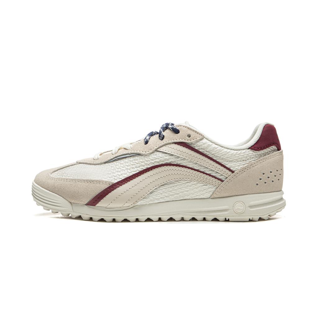 Li Ning Film Slip Resistant, Abrasion Resistant, Lightweight Low top Casual Shoes Women's White Gray AGLW042-4