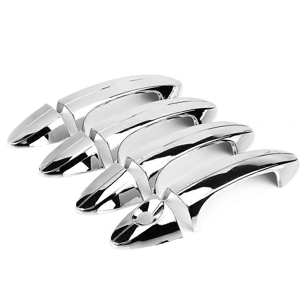 8 pcs Car Chromium Electroplating Door Handle Cover Trim for Ford Fiesta 2009-2012