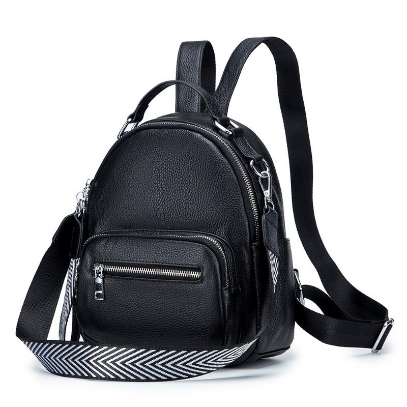 

Backpack women s leather soft leather new large capacity simple fashion first layer cowhide women s travel leisure backpack