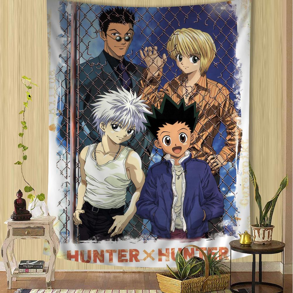 Anime HUNTER x HUNTER Gon Zoldyck Hisoka Arazzo da Parete Fai da Te per Soggiorno Casa Dormitorio Decorazioni Murali