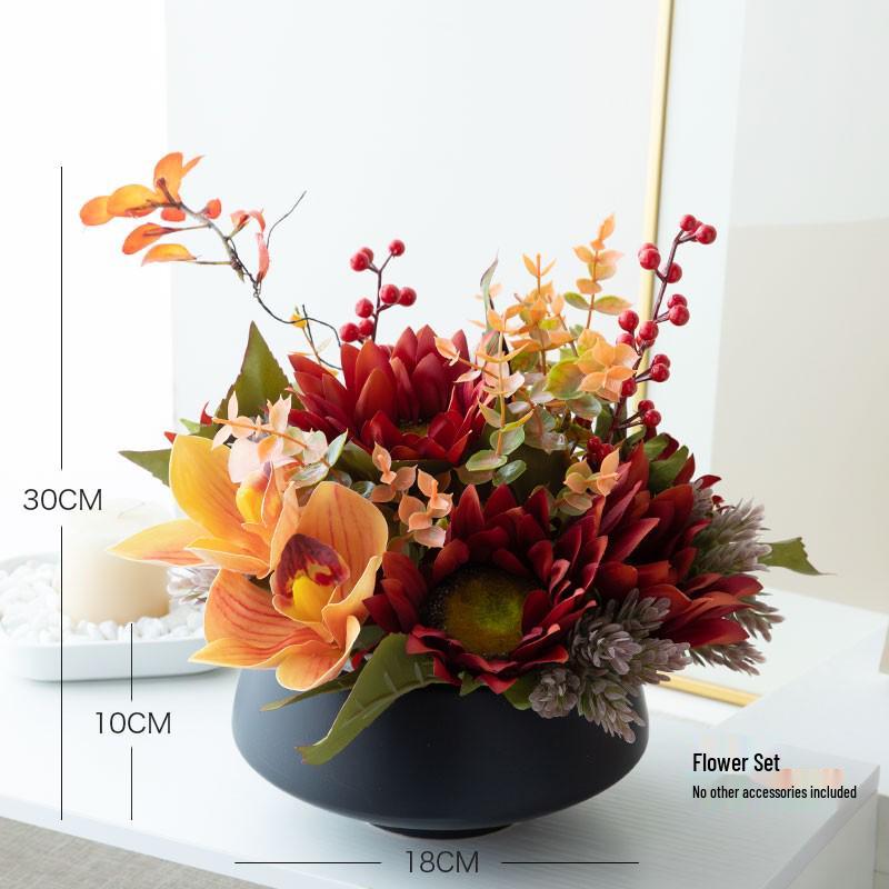 Nordic Modern Faux Flower Bouquet for Indoor Living Room or Dining Table Decor