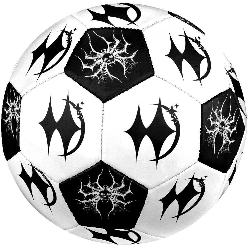 1PC Space Exploration Symbol Dark Spider Artwork Soccer Ball Size 5 Football Machine Sewn Indoor/Outdoor Universal Football Gift W81