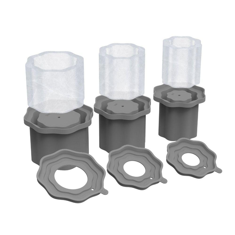 Silicone Silicone Ice Molds with Lid Ice Cube Maker Mold for Stanley Cup 20-40oz