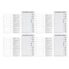4pcs Checklist Board DIY Production Recyclable Portable Chore Checklist Detachable Chore Chart for DIY Message Travel