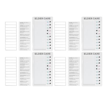 4 peças Quadro de Lista de Verificação Produção DIY Reciclável Portátil Lista de Tarefas Destacável Quadro de Tarefas para Mensagem DIY Viagem