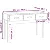 VidaXL Table console Blanc 114x40x75 cm Bois massif de pin 821755