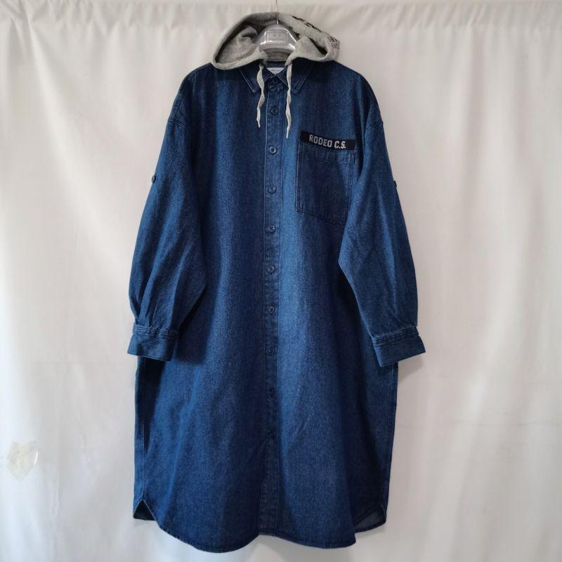 

Export Japanese Tail Goods Cut Label Wash Water Hooded Profile Windbreaker Men s and Women s Same Multi-Pocket New Spring Coat Tide Denim hat printing All yards