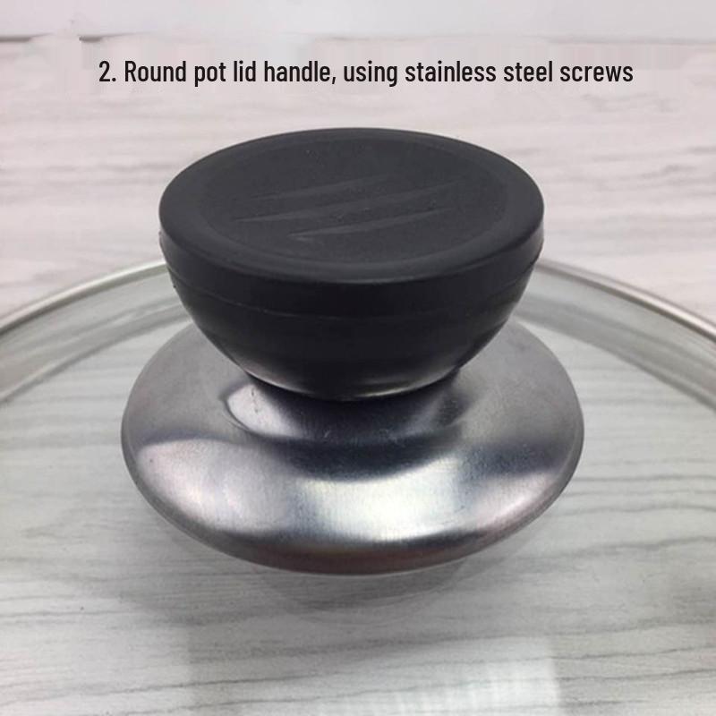 Tempered Glass Pot Lid for Wok, Soup Pot, Steamer, Frying Pan, Stainless Steel Electric Cookware, Induction Compatible
