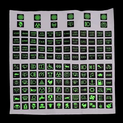 Rocker Switch Label Circuit Panel Sticker Luminous Car Decal