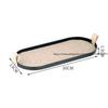 Nordic Woven Leather Storage Tray Jewelry Display Plate Cosmetic Sundries Plate Rectangle Cake Fruit Dessert Tray Home Decor