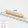 Walnut Beech Kitchen Cabinet Handle Drawer Solid Wood Furniture Door Drawer Round Knob Cupboard Wooden Handle Hardware Long Pull
