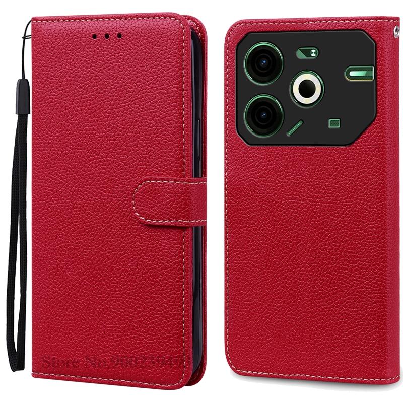 

Чехол Pova 6 Neo для Tecno Чехол Pova 6 Neo Кожаный чехол-кошелек для Techno Pova 6 Neo Чехол Pova Neo 6 Чехол для телефона Fundas Tecno Pova 6Neo (4G) темно-красного