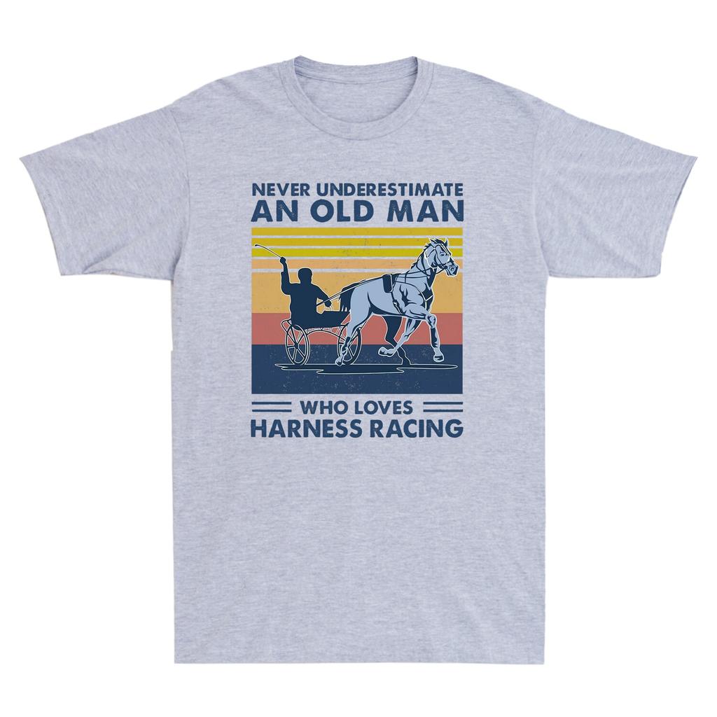 Unisexs Old Tshirt Never Who An Underestimate Vintage Harness Unisex Loves Racing