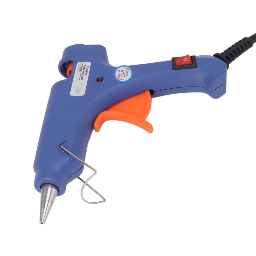 20W Hot Melt Glue Machine Portable Manual Electric Hot Glue Sticks Tool for DIY Art Craft Home