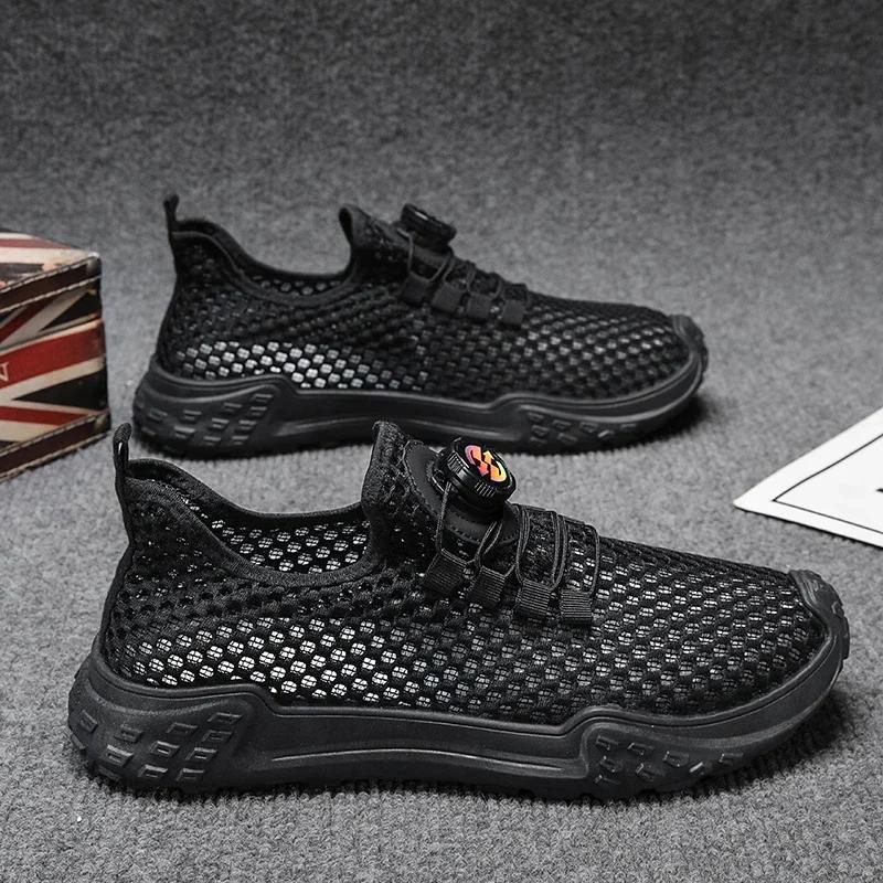 Outdoor Comfortable Mesh Men Casual Sneakers Fashion Non-slip Breathable Man Walking Shoes Lightweight Soft Running Sport Shoes