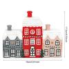 Vánoční motiv kadidelnice kadidelnice kadidelnice kadidelnice Village House figurka Stolní pryskyřice Ornament Jedinečné dárky pro ženy Muži