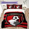Set Copripiumino con Fantasia AFC Bournemouth Copripiumino Federa Decorazione per la Casa Regalo di Compleanno (1 * copripiumino + 2 * federe senza imbottitura)