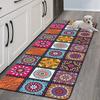 Vintage Ethnic Style Carpet Non-Slip Long Strip For Bedroom Bedside Rug Entrance, Kitchen Floor Mat Home Decoration