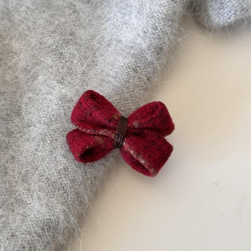 Winter and Autumn Butterfly Knot Small Hair Clips for Princess Hairstyle - Side Hair Clips To Hold The Front Fringe and Bangs