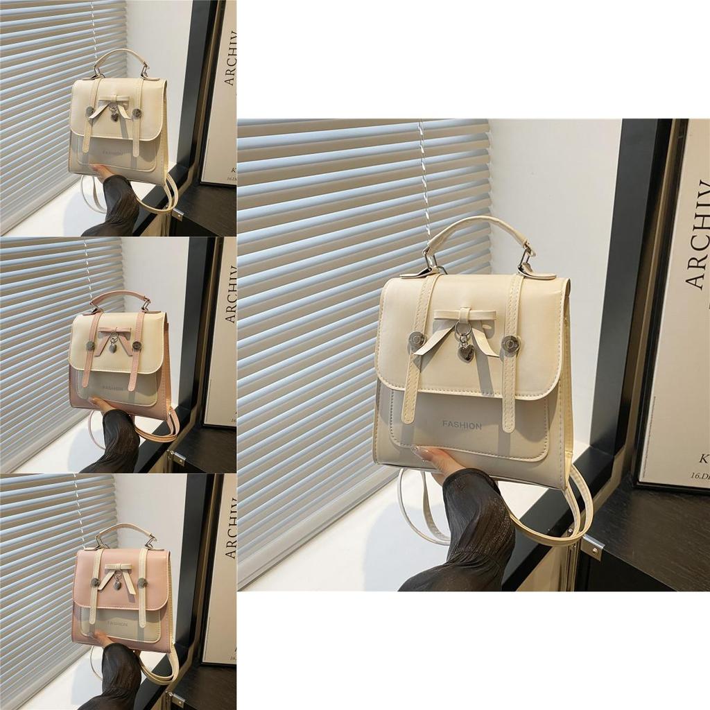 Retro College Style Backpack For Women Pu Material Casual Daily Use With Durable Design