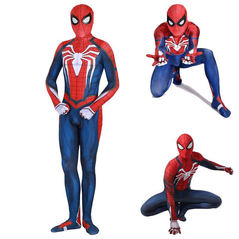 Costum Cosplay Ps4 Insomniac Spider-man Imprimat 3D Adult Copii Costum Spidey Zentai Cu Manoperă Exquisită Și Material Licra Respirabil