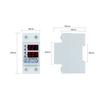 63A 220V Din Rail   Over Voltage and Under Voltage  ive Device  or Relay Over Current   Home Usage Dual LED Display