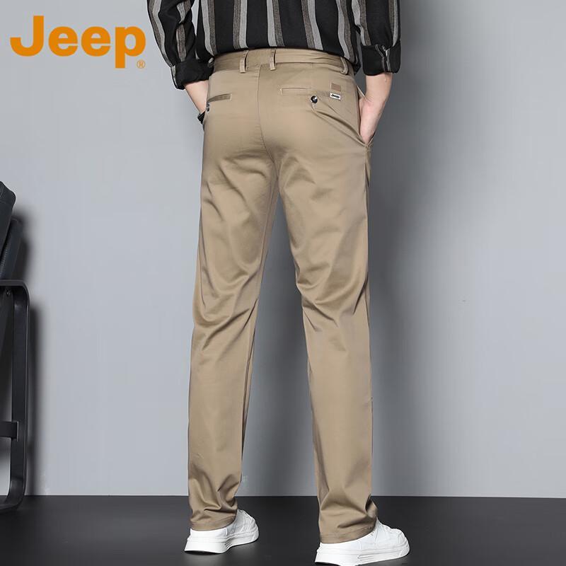 JEEP Men's 2025 Autumn/Winter Business Casual Straight-Leg Trousers