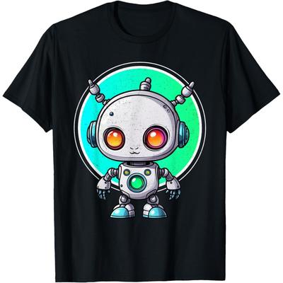Robot For Kids Boys Girls Robotics Engineer T-Shirt